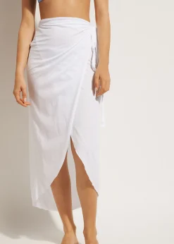Beachwear^Calzedonia Long Wraparound Sarong 01 - White