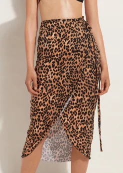 Beachwear^Calzedonia Long Wraparound Sarong 686C - Animal Print