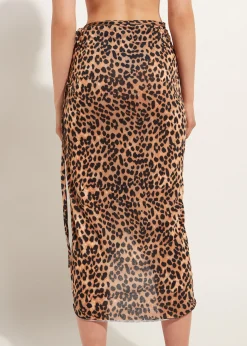 Beachwear^Calzedonia Long Wraparound Sarong 686C - Animal Print
