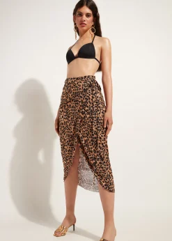 Beachwear^Calzedonia Long Wraparound Sarong 686C - Animal Print