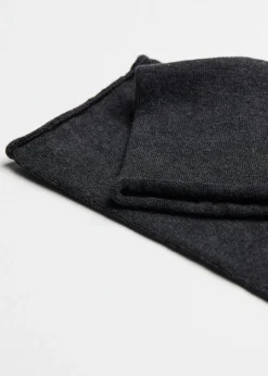 Short Socks^Calzedonia Men's Bandless Cotton Short Socks 020 - Anthracite Grey Blend