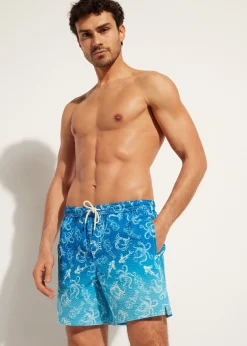 Boxer Shorts^Calzedonia Men's Boxer Swim Shorts Formentera 654C - Fish Pattern