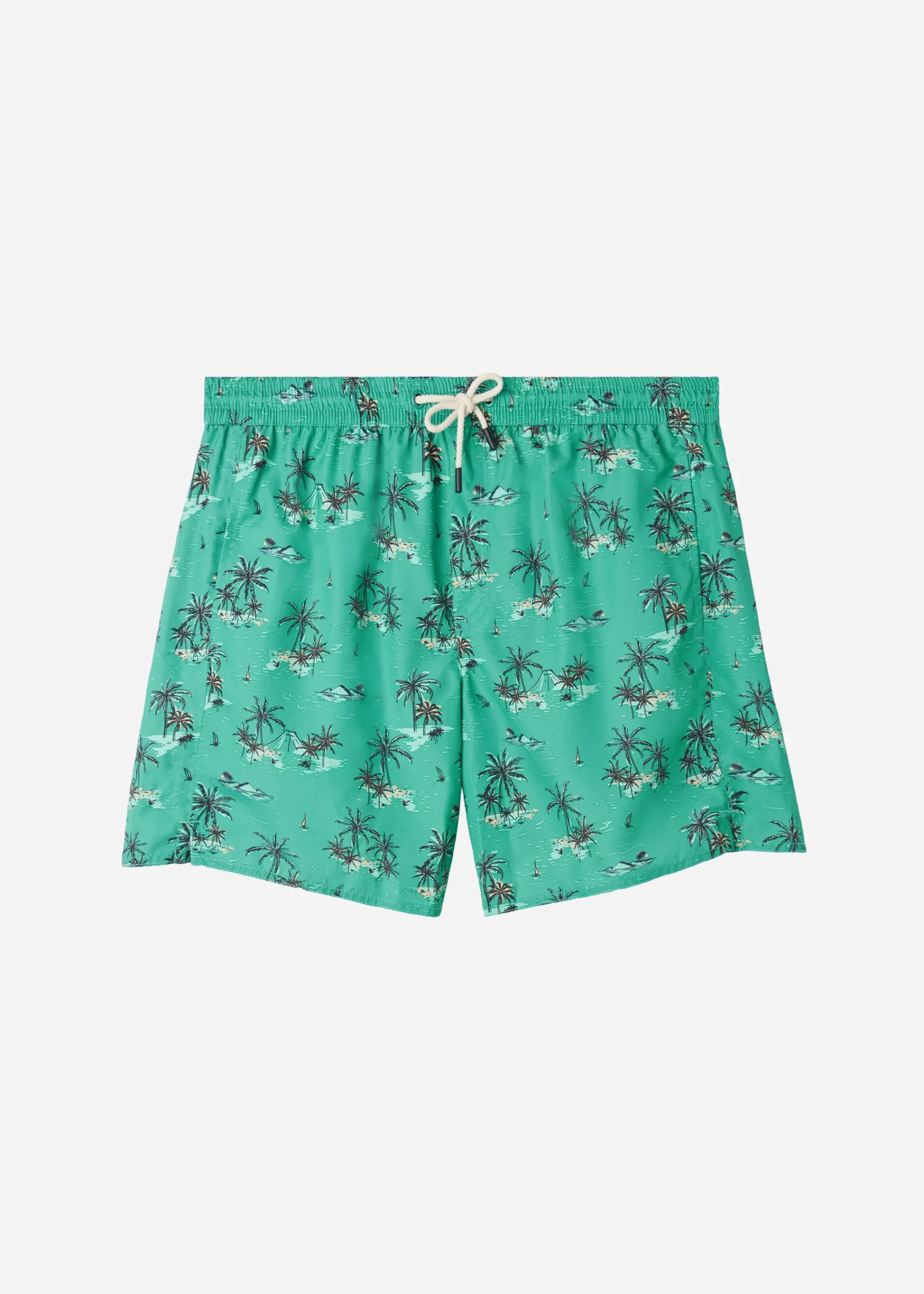 Boxer Shorts^Calzedonia Men's Boxer Swim Shorts Formentera 660C - Palm Tree Pattern