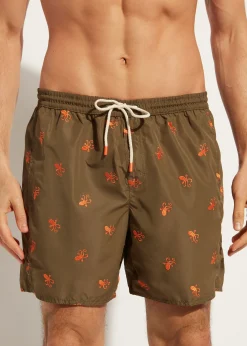 Boxer Shorts^Calzedonia Men's Boxer Swim Shorts Formentera 663C - Octopus Pattern