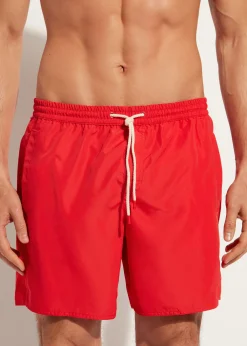 Boxer Shorts^Calzedonia Men's Boxer Swim Shorts Formentera Eco 645C - Summer Red