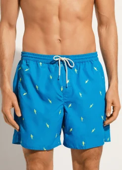 Boxer Shorts^Calzedonia Men's Boxer Swim Shorts Formentera 662C - Shark Pattern