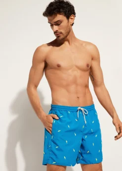 Boxer Shorts^Calzedonia Men's Boxer Swim Shorts Formentera 662C - Shark Pattern