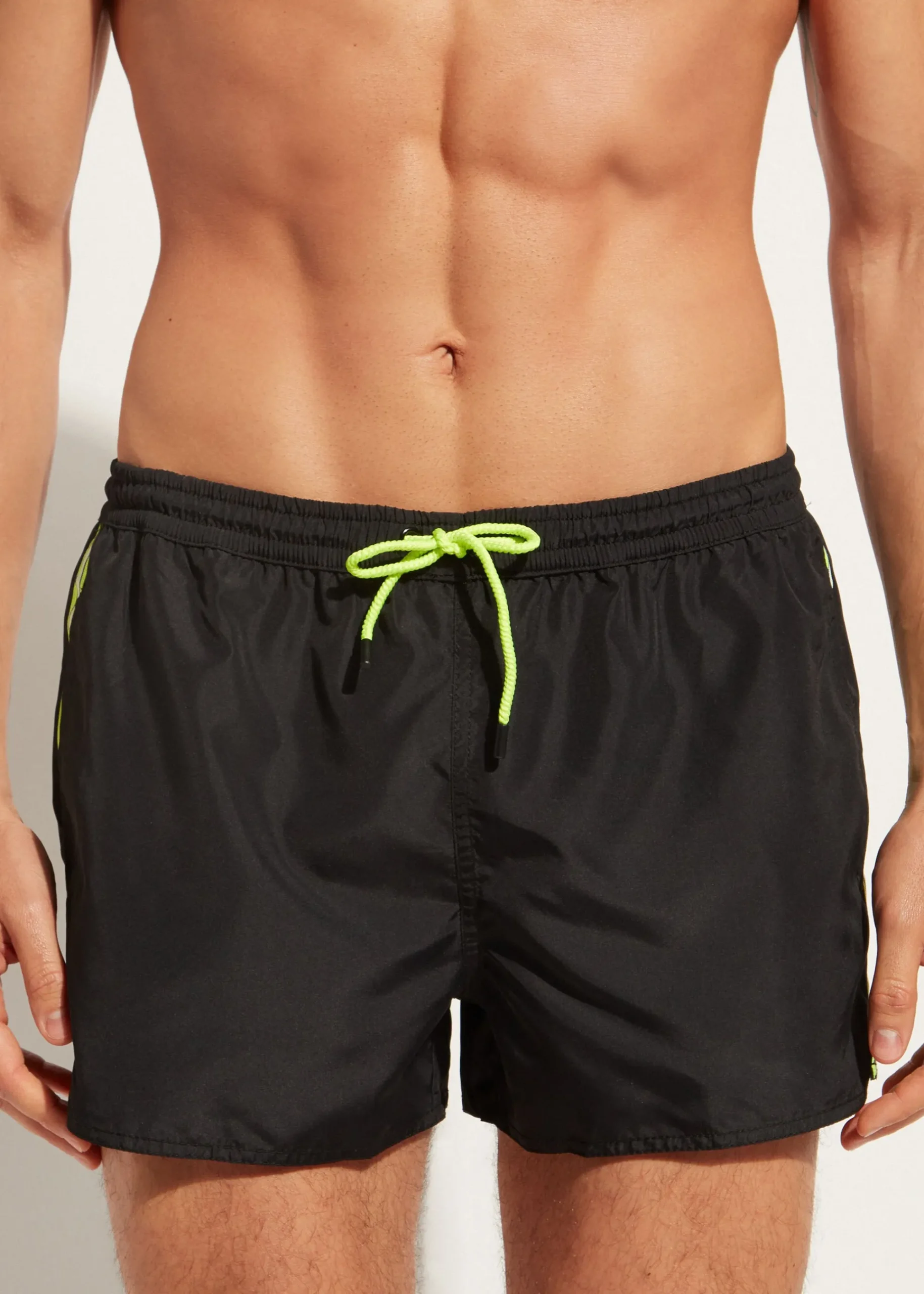 Boxer Shorts^Calzedonia Men's Boxer Swim Shorts Ibiza Eco 665C - Black Panel