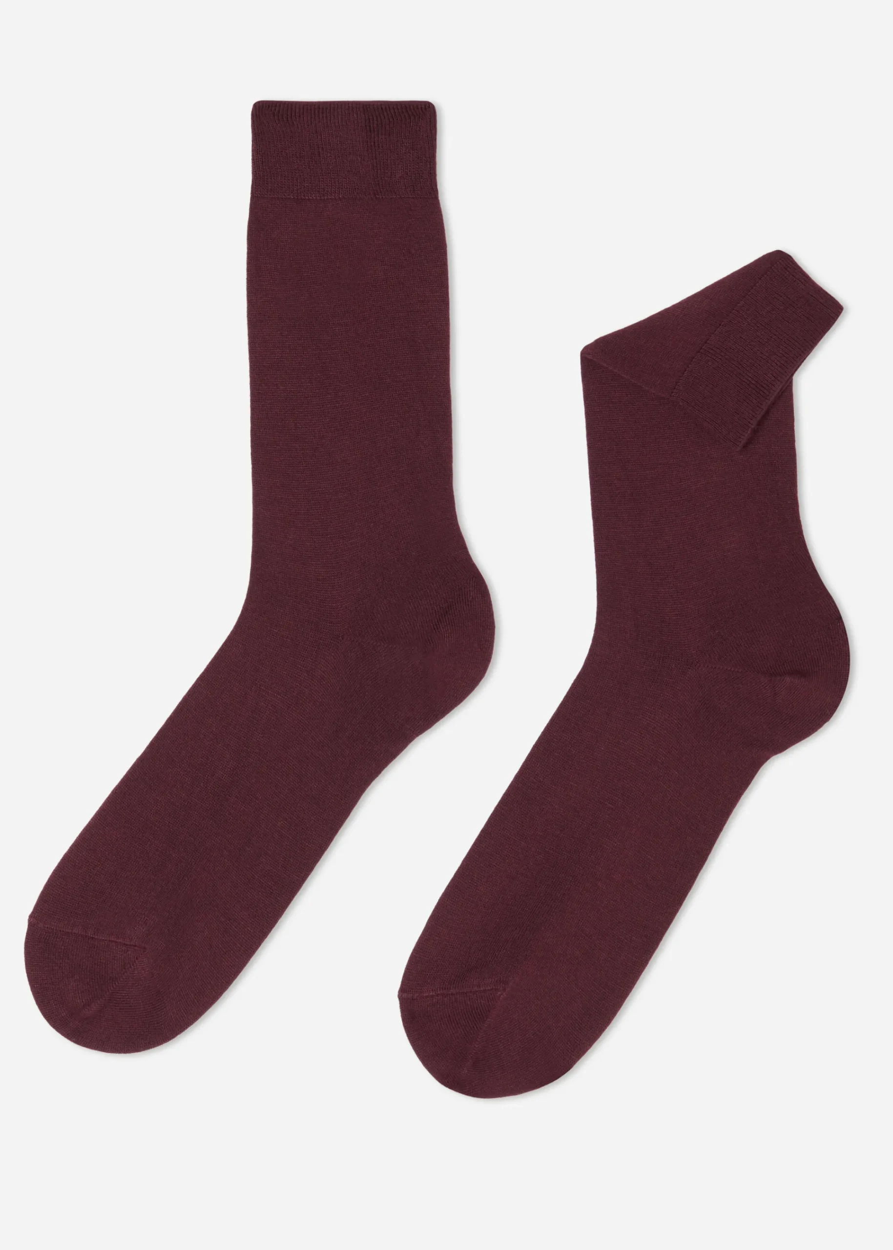 Short Socks^Calzedonia Men's Crew Socks With Cashmere 958 - Rhubarb Red