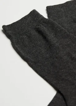 Short Socks^Calzedonia Men's Crew Socks With Cashmere 020 - Anthracite Grey Blend