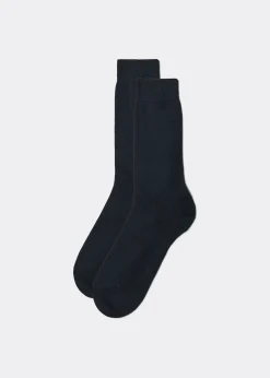 Short Socks^Calzedonia Men's Crew Socks With Cashmere 016 - Blue