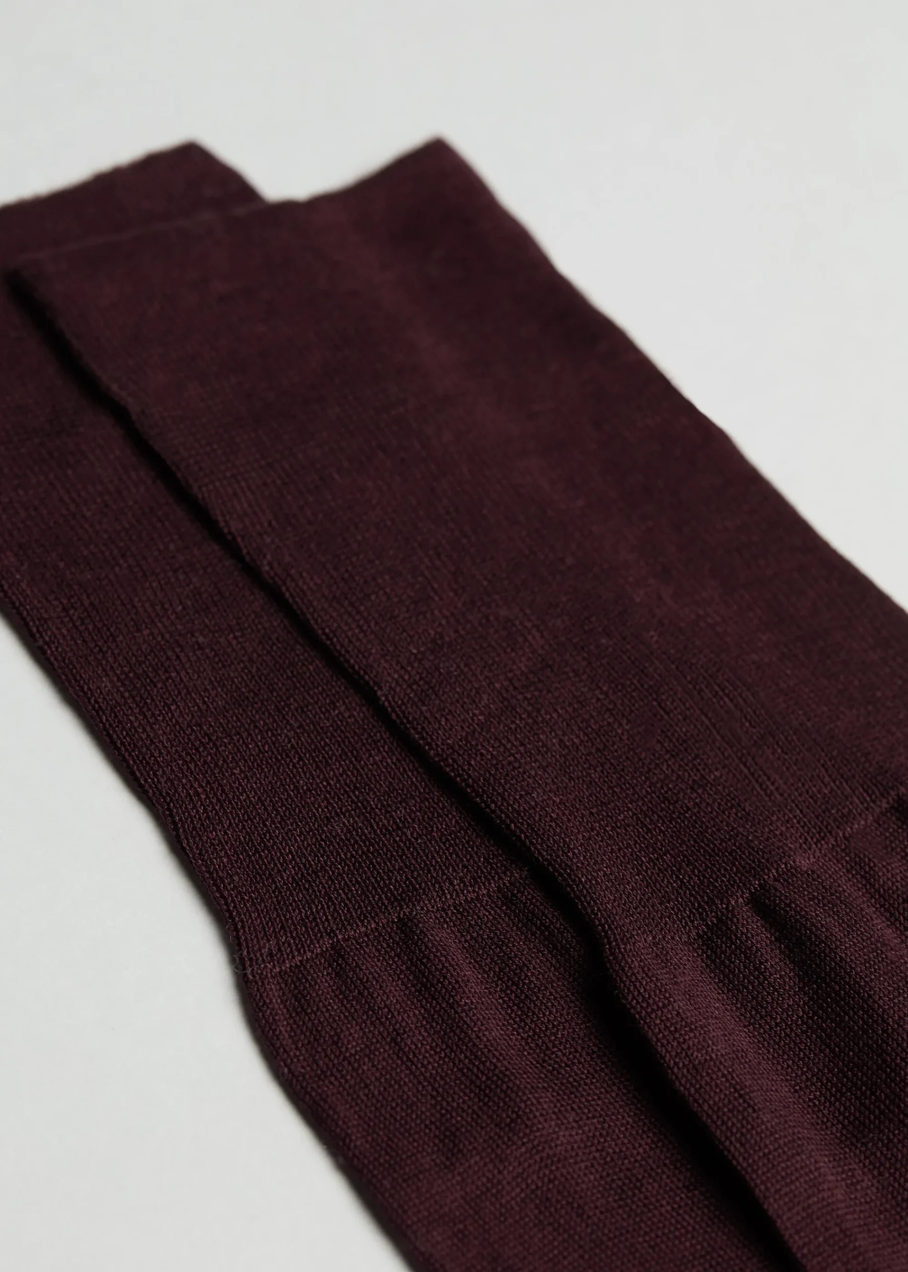 Long Socks^Calzedonia Men's Long Lisle Thread Socks 810 - Burgundy Red