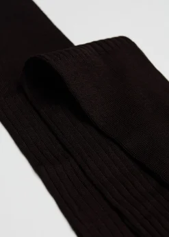 Long Socks^Calzedonia Men's Long Ribbed Lisle Thread Socks 015 - Brown