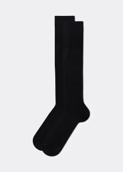 Long Socks^Calzedonia Men's Long Socks With Cashmere 019 - Black