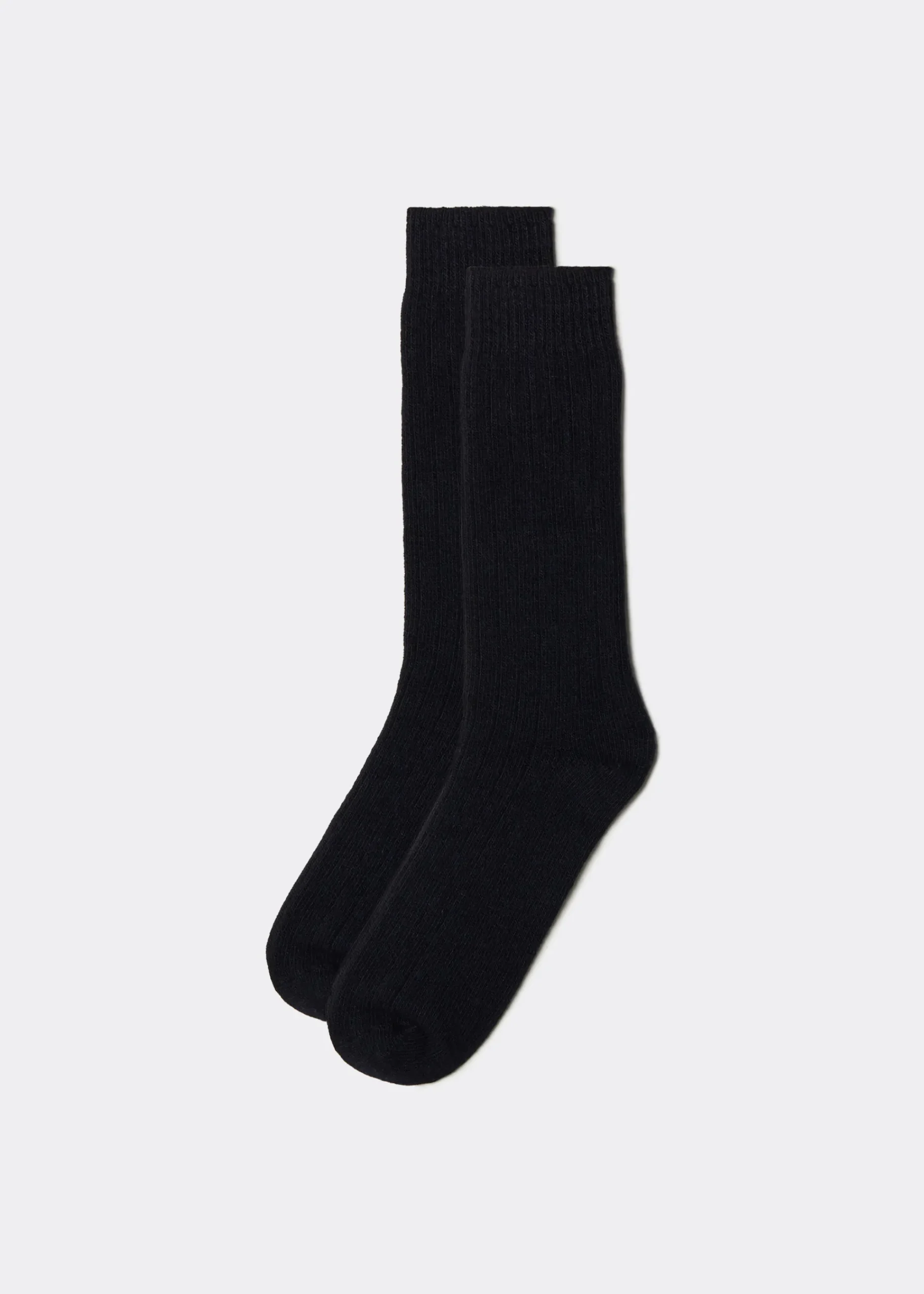 Short Socks^Calzedonia Men's Short Ribbed Socks With Wool And Cashmere 016 - Blue