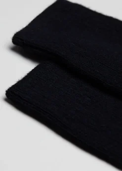 Short Socks^Calzedonia Men's Short Ribbed Socks With Wool And Cashmere 016 - Blue