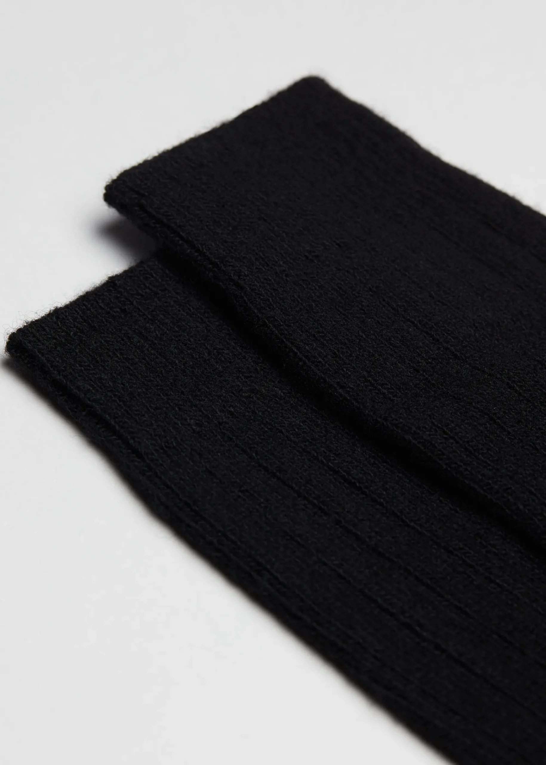 Short Socks^Calzedonia Men's Short Ribbed Socks With Wool And Cashmere 019 - Black
