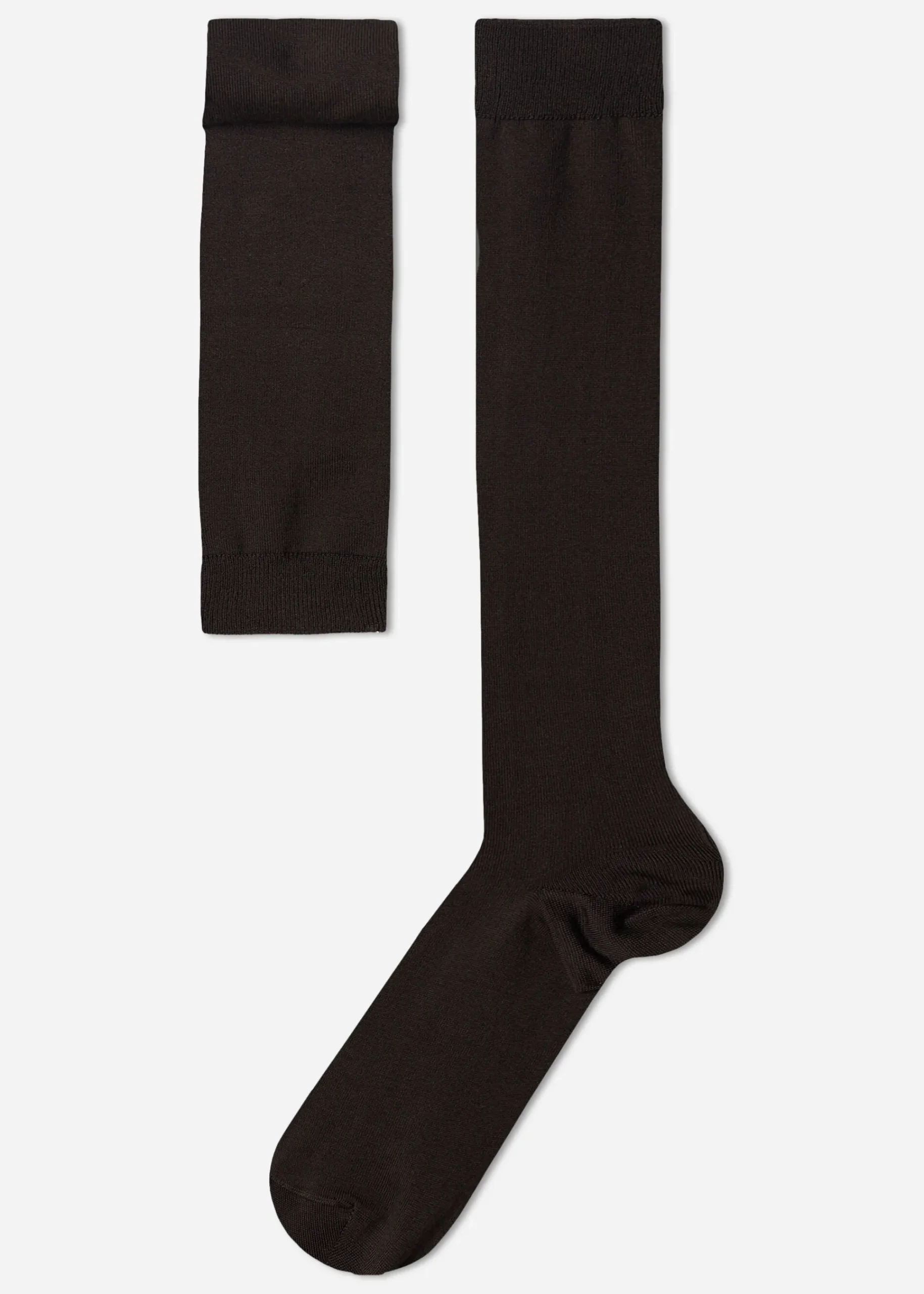 Long Socks^Calzedonia Men's Stretch Cotton Long Socks 015 - Brown