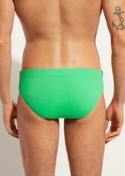 Briefs^Calzedonia Men's Swim Shorts Rio 615C - Shiny Green