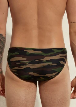 Briefs^Calzedonia Men's Swim Shorts Rio 535C - Camouflage Green