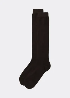 Long Socks^Calzedonia Men's Warm Cotton Long Socks 015 - Brown