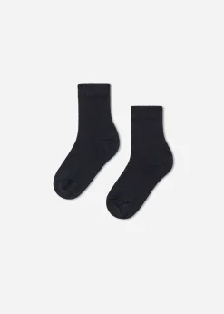 Socks^Calzedonia Newborn Cotton Short Socks 016 - Blue