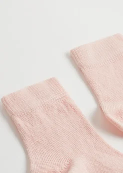 Socks^Calzedonia Newborn Cotton Short Socks 601 - Candy Pink
