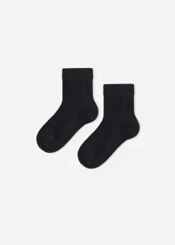 Socks^Calzedonia Newborn Short Socks With Cashmere 019 - Black