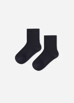 Socks^Calzedonia Newborn Short Socks With Cashmere 016 - Blue