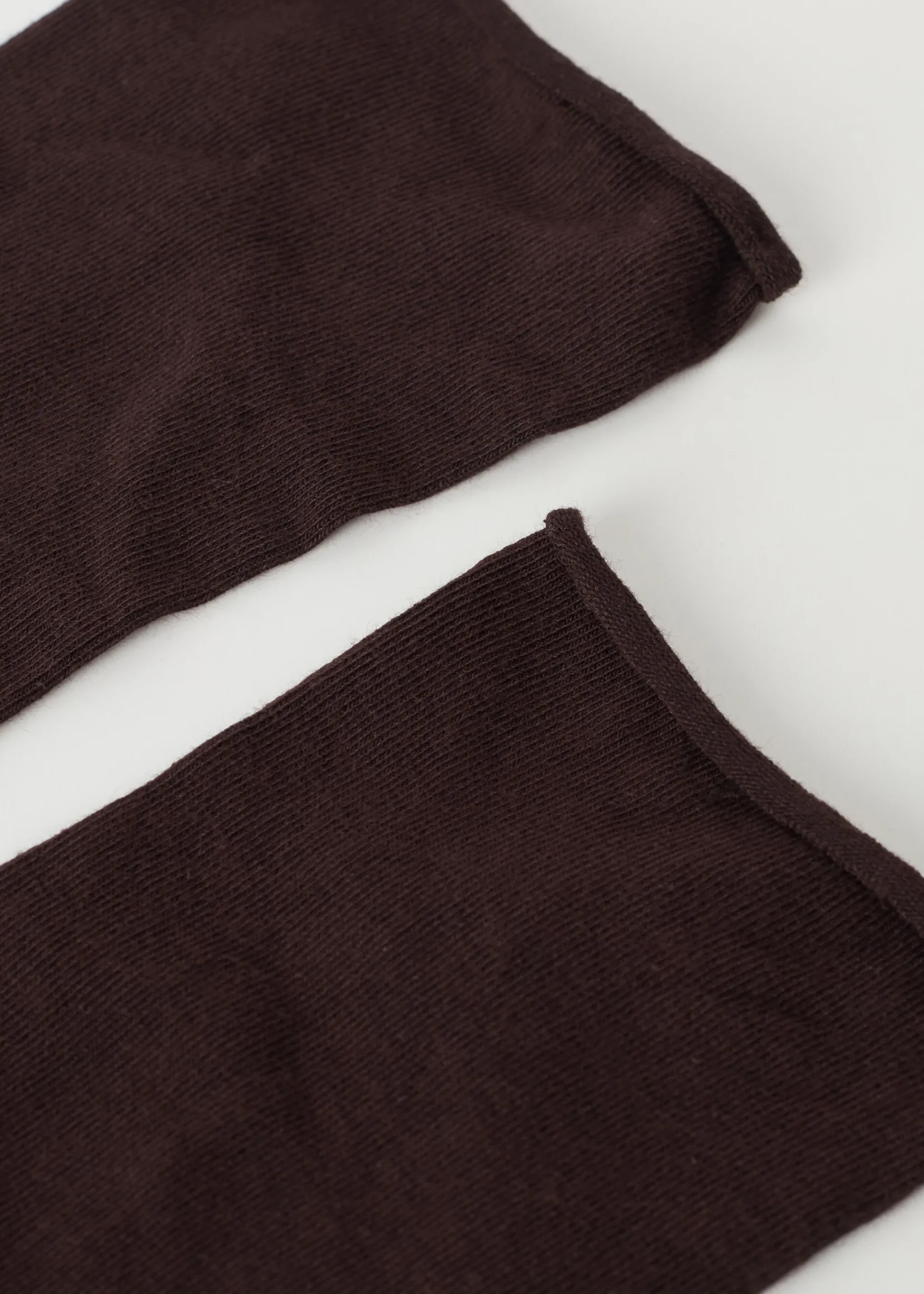Short Socks^Calzedonia Non-Elastic Cotton Ankle Socks 015 - Brown