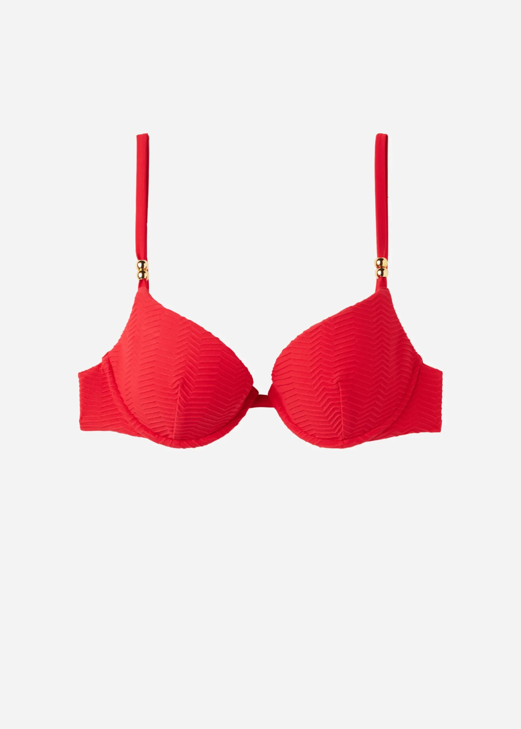 Bikini^Calzedonia Padded Push-Up Bikini Top Casablanca 630C - Summer Red 3D