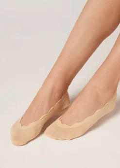 Invisible^Calzedonia Patterned Invisible Socks 9279 - Nude