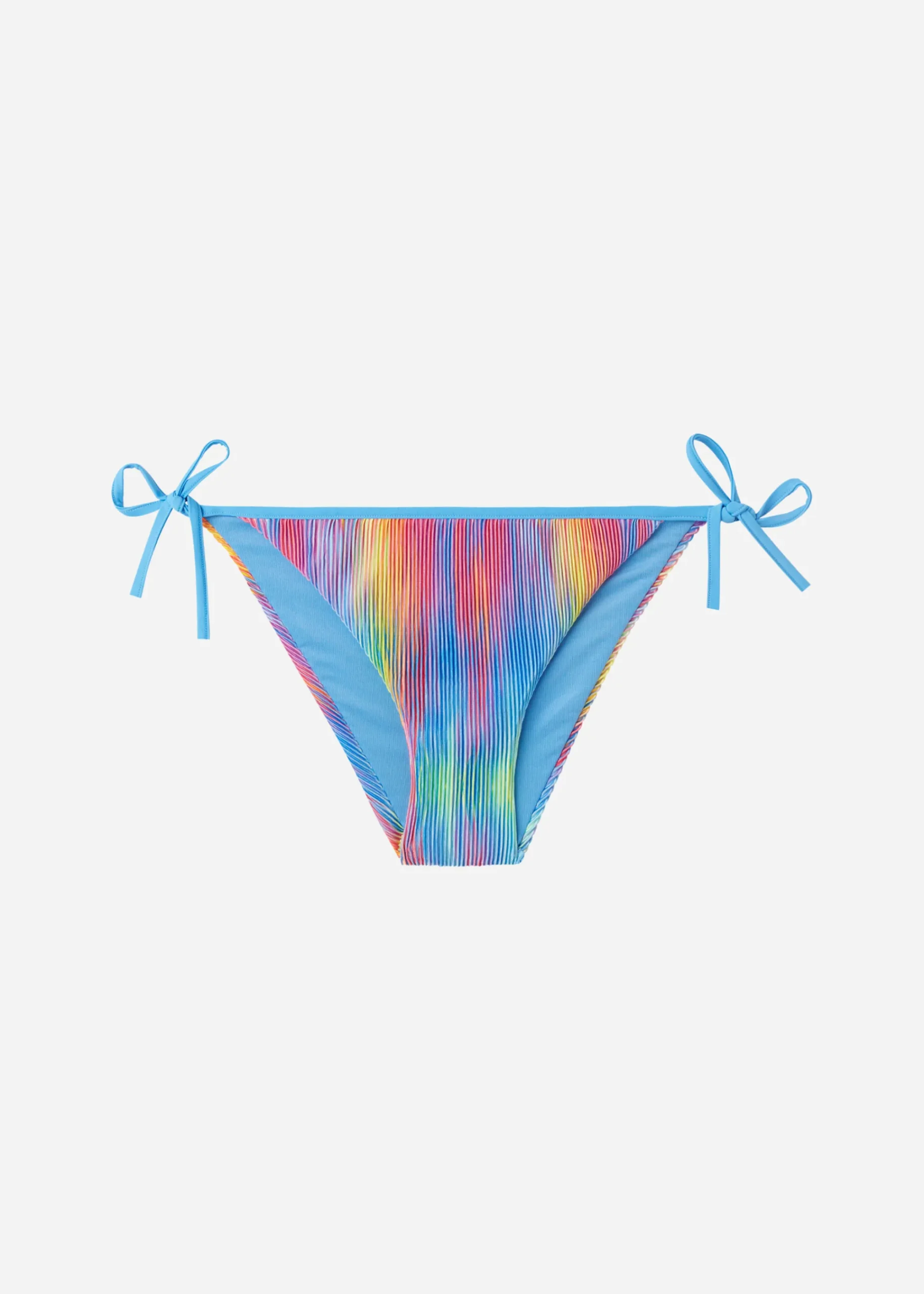 Bikini^Calzedonia Plisse Tie Bikini Bottoms Maiorca 643C - Rainbow