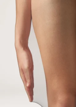 Sheer Tights^Calzedonia Premium Matt Second Skin 15 Denier Tights 016 - Blue
