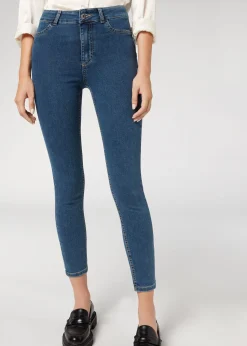 Jeans^Calzedonia Push-Up And Soft Touch Jeans 5105 - Blue Denim