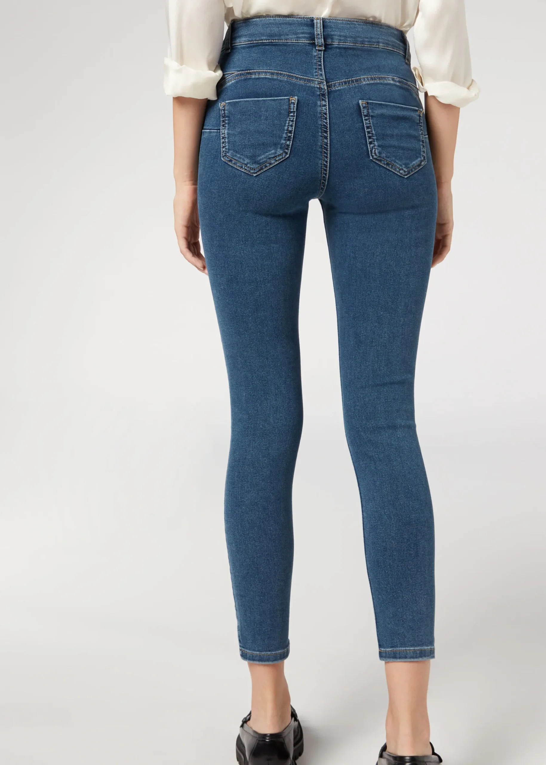 Jeans^Calzedonia Push-Up And Soft Touch Jeans 5105 - Blue Denim