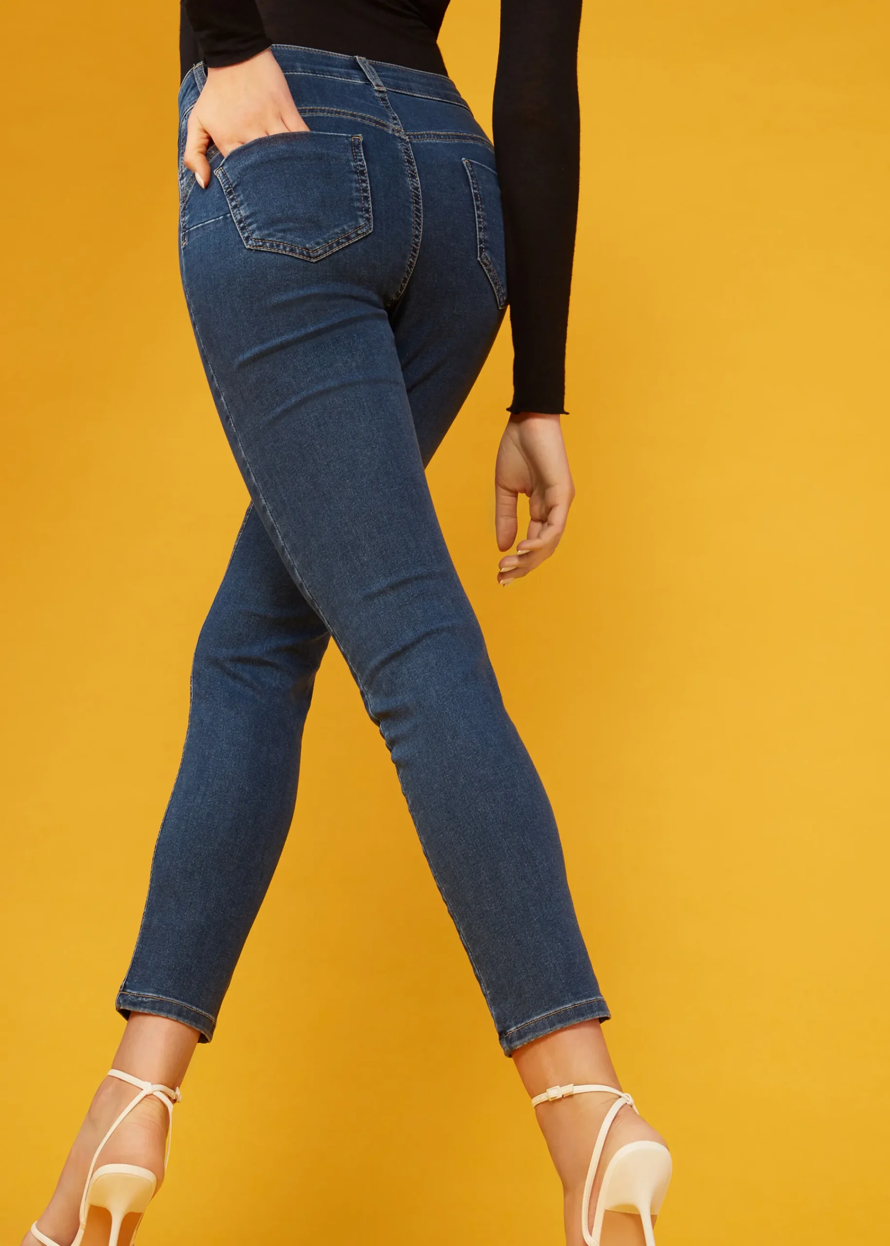 Jeans^Calzedonia Push-Up And Soft Touch Jeans 5105 - Blue Denim