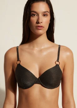 Bikini^Calzedonia Push-Up Bikini Top Hollywood 559C - Shiny Black