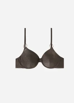 Bikini^Calzedonia Push-Up Bikini Top Hollywood 559C - Shiny Black