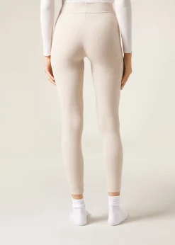 Leggings^Calzedonia Ribbed Leggings With Cashmere 134C - Natural Blend