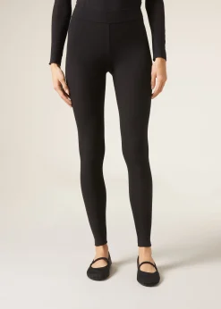 Leggings^Calzedonia Ribbed Leggings With Cashmere 019 - Black