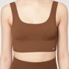 Fitness Top^Calzedonia Ribbed Seamless Sport Top 5276 - Brown