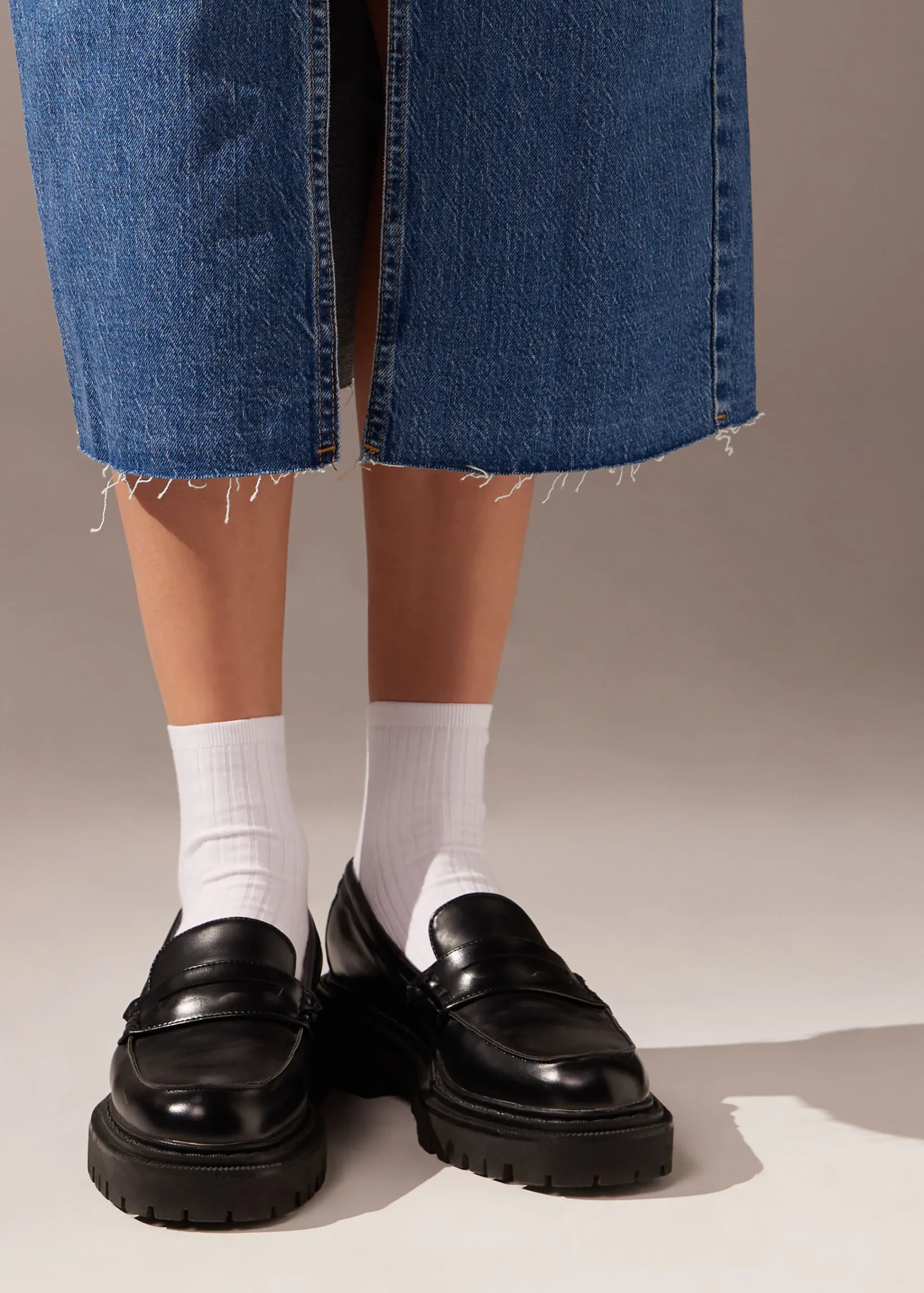 Short Socks^Calzedonia Ribbed Short Socks 001 - White