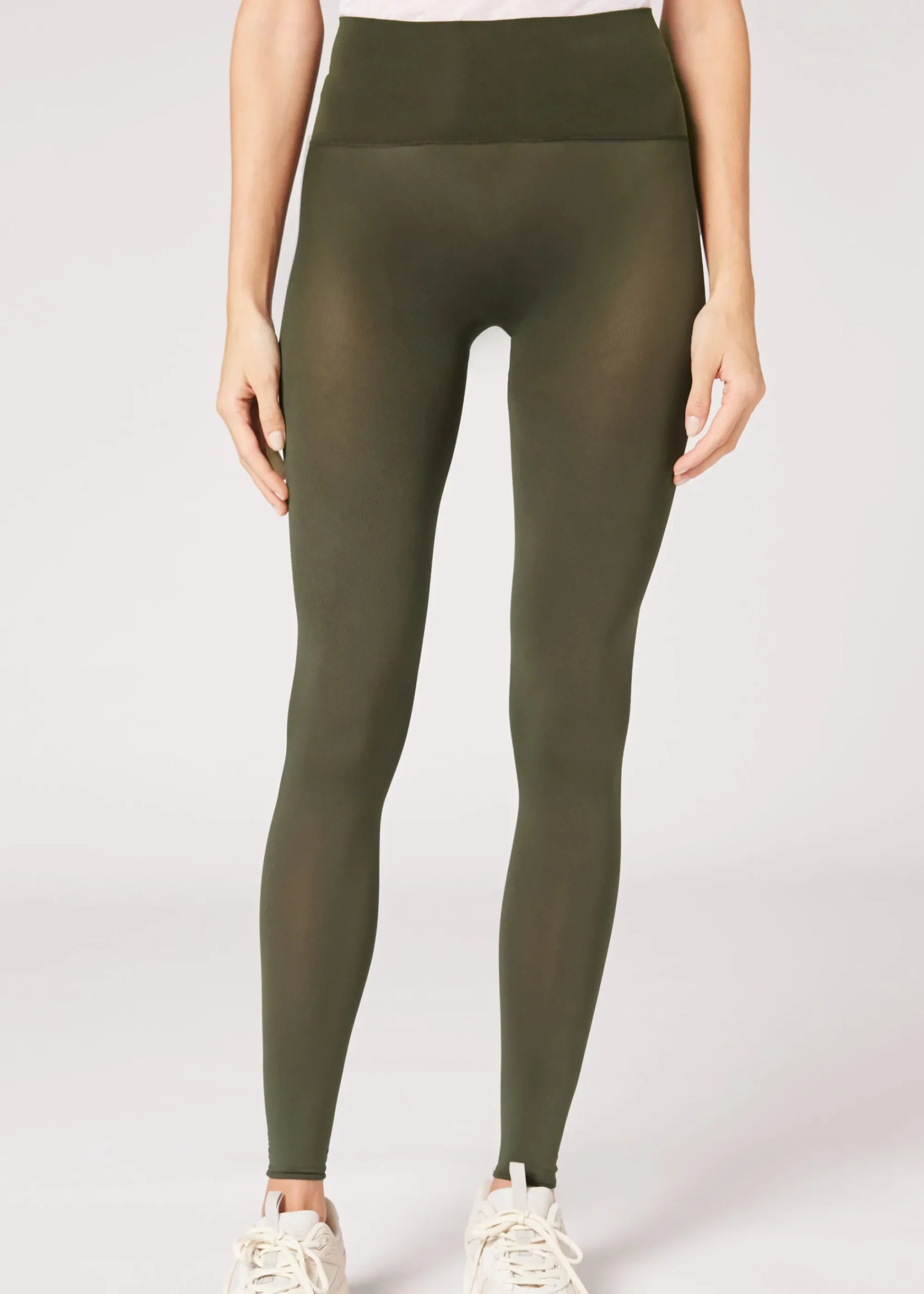 Leggings^Calzedonia Seamless 50 Denier Leggings 030 - Verde Militare