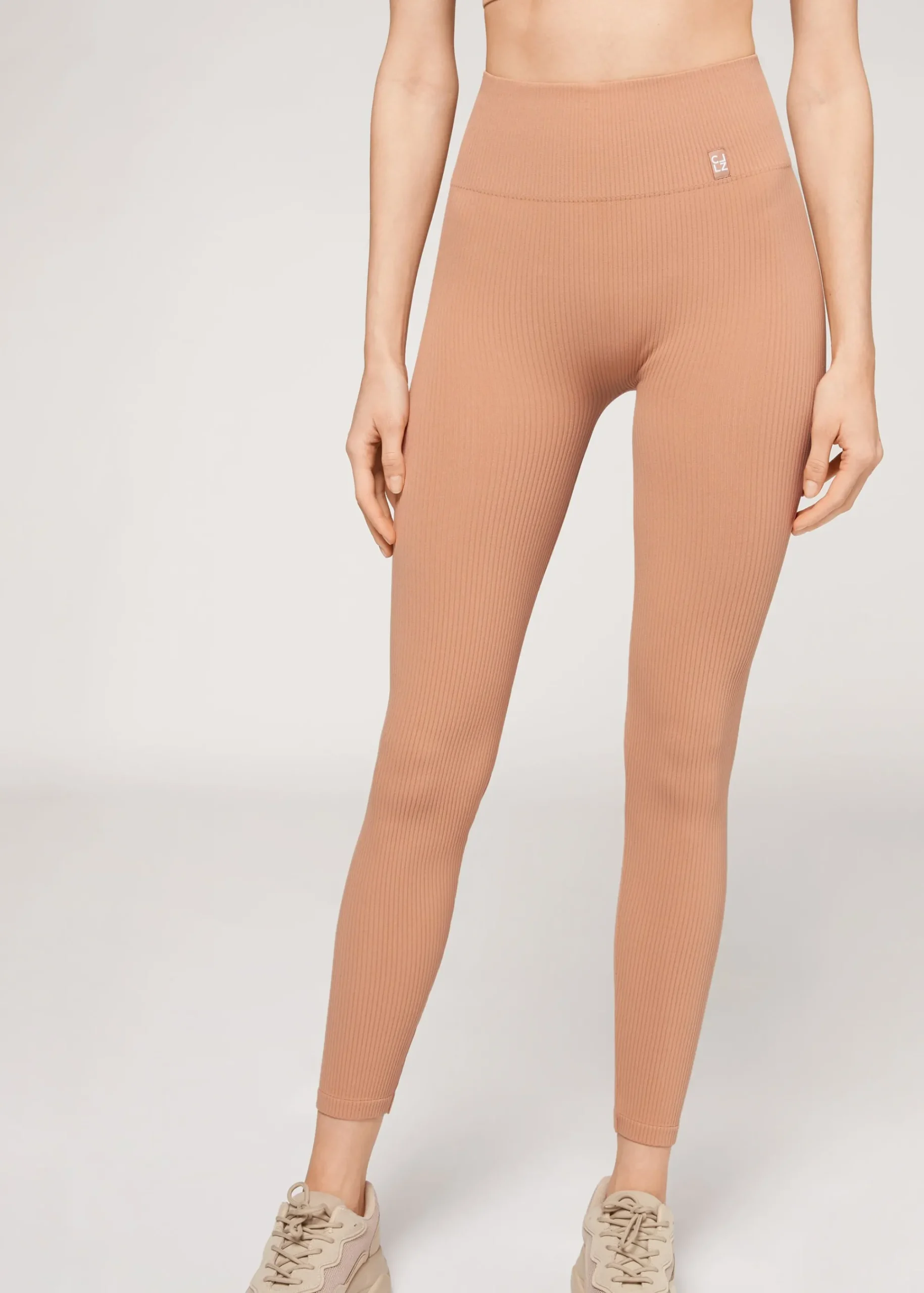 Leggings^Calzedonia Seamless Fine Ribbed Sports Leggings 5275 - Caramel