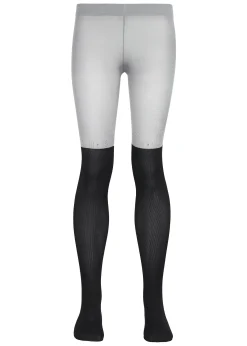 Tights^Calzedonia Sheer Patterned Girls' Tights 4646 - Grey Blend Longuette Rhinestone Cat