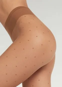Sheer Tights^Calzedonia Sheer Polka Dot Tights 3783 - Natural Elixir Polka Dot