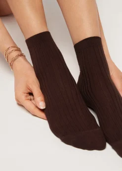 Short Socks^Calzedonia Short Socks With Cashmere 745 - Brown
