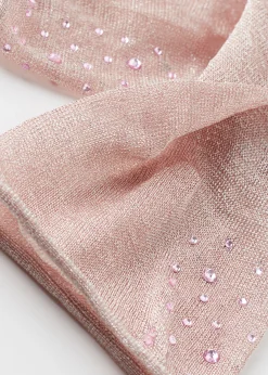 Short Socks^Calzedonia Short Socks With Glitter And Crystals 9681 - Pink Crystal Applique