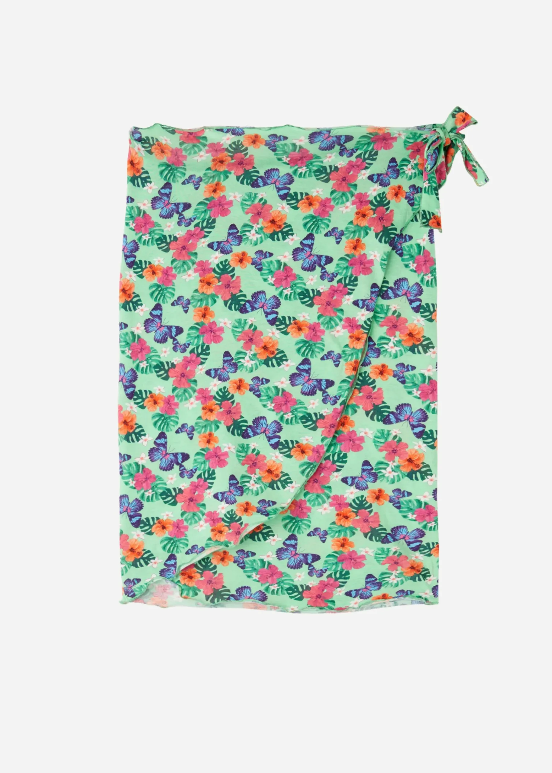 Beachwear^Calzedonia Short Wraparound Sarong 638C - Butterfly Patterns